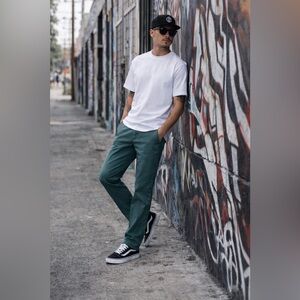 Volcom True To This Teal Chino Pants Men’s 32 Straight Leg Skate Casual